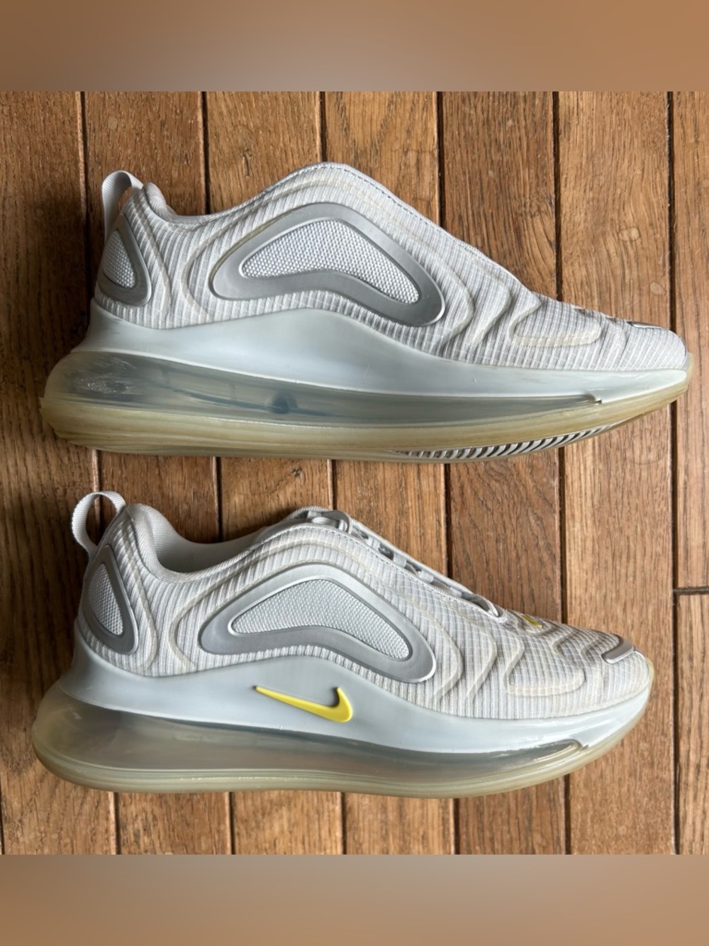 NIKE Air Max 720 (CN0141-001) ‘Pure Platinum Dynamic Yellow’-Size Women’s size 7